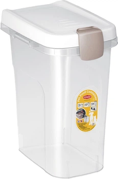 Контейнер для корму Stefanplast 15 л 6 кг 33 x 22 x 41 см білий/прозорий (8003507984004)