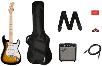 Гитарный набор SQUIER by FENDER SONIC STRATOCASTER PACK MN 2-COLOR SUNBURST