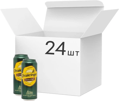 Упаковка пива Ottakringer Vienna Lager напівтемне фільтроване 5.4% 0.5 л 24 шт (9007600303297)