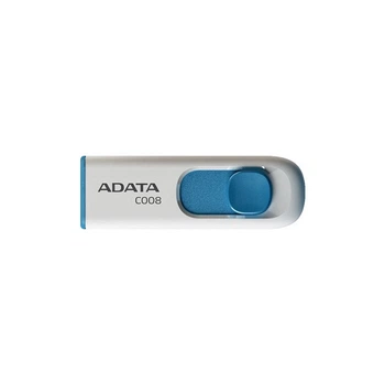 Флеш-накопичувач ADATA USB 2.0 C008 16Gb White/Blue (AC008-16G-RWE)