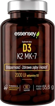 Комплекс вітамінів Essensey D3 K2 MK-7 90 капсул (5902114043063)