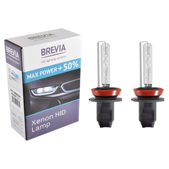 Ксеноновая лампа Brevia H11 +50%, 6000K, 85V, 35W PGJ19-2 KET, 2шт 12960MP