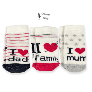 Шкарпетки Mommy Bag 0-12 міс 3 пари Limited №62 (розмір 16-19)