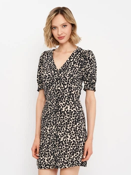 Сукня коротка літня жіноча H&M 032283 32 Леопардова (SZ303528313226)
