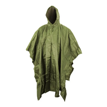 Тактичне пончо дощовик US Style Kombat Tactical Зелений (Kali)
