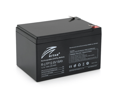 Акумуляторна батарея Ritar LiFePO4 12.8V 18Ah 230.4Wh