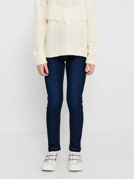 Детские джинсы на резинке для девочки Coccodrillo Jeans Basic Girl ZC2123101JBG 98 см Синие (5904705998554)