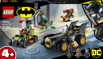 Конструктор LEGO Super Heroes DC Бетмен проти Джокера: погоня на бетмобілі 136 деталей (76180)