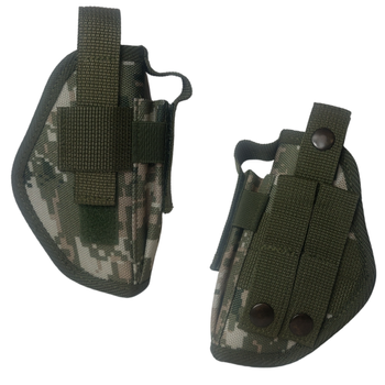 Кобура ВОЛМАС для ПМ с системой крепления Molle с карманом для магазина пиксель + тренчик шнур страховочный олива