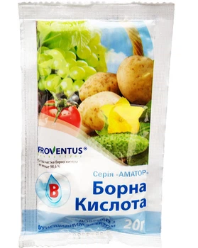 Удобрение Борная кислота 20г Proventus
