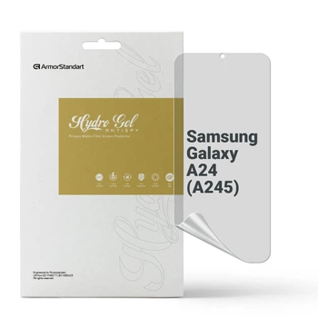 Защитная пленка для Samsung A24 4G гидрогелевая конфиденциальная противоударная бронепленка Anti-spy на телефон ArmorStandart защита стекла антишпион пленка (ARM68014)