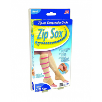 Гольфы компрессионные антиэмболические Zip Sox Бежевые S/M