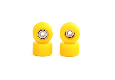 Колеса для фінгерборду із підшипниками Just Skate CNC Yellow
