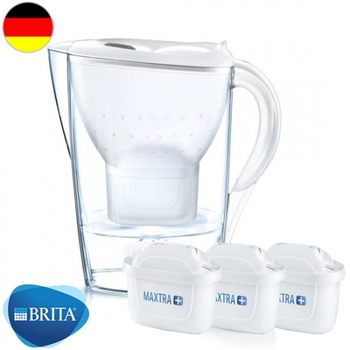 Фильтр-кувшин BRITA Marella белый + 3 картриджа