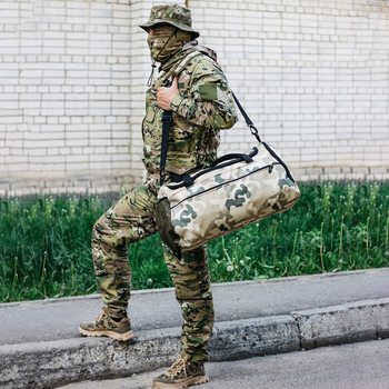 Дорожная сумка, тактическая 50л, ВСУ армейская Оксфорд Камуфляж