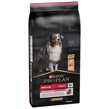 Pro Plan Medium Adult Sensitive Skin Salmon корм для собак з харчовими розладами і алергією (14кг)