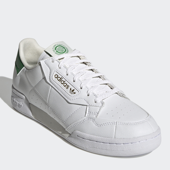 Tenisówki damskie z eko skóry do kostki Adidas Originals Continental 80 FY5468 38.5 (5.5UK) 24cm Biały/Zielony (4064036363566)