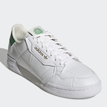 Tenisówki damskie z eko skóry do kostki adidas Originals Continental 80 FY5468 38.5 (5.5UK) 24cm Biały/Zielony (4064036363566)