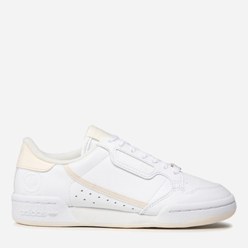 Tenisówki damskie z eko skóry do kostki Adidas Originals Continental 80 Vegan GZ0785 39.5 (6UK) 24.5 cm Biały/Ecru (4065419940756)