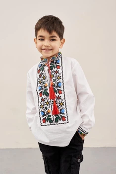 Вишиванка MEREZHKA для хлопчика "Барвистий" розмір по росту 116