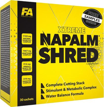 Spalacz tłuszczu FA Nutrition Xtreme Napalm Shred 30 saszetek (5902448252711)