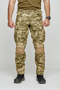 Тактические штурмовые штаны с наколенниками КОМБАТ 52L пиксель