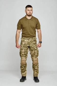 Тактичні штурмові штани з наколінниками КОМБАТ 52L піксель