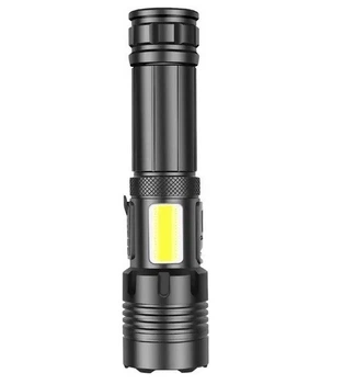 Ліхтар Quantum QM-FL1035 Perfect 5WLED zoom + 3WCOB, Type-C, Power Bank