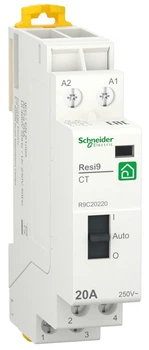 Контактор 1P+N 20A 2NO ~230В/50Гц "SCHNEIDER Resi9" R9C20220