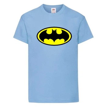 Футболка детская Марвел (Marvel & DC) светло-голубой (batman-blue) 116 см