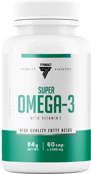 Kwasy tłuszczowe Trec Nutrition Super Omega-3 60 kapsułek (5902114017293)