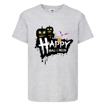 Футболка дитяча Хеллоуїн (Halloween), сіра (halloween-05-gray) 164 см