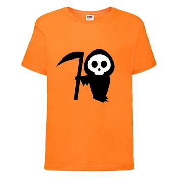 Футболка дитяча Хеллоуїн (Halloween) помаранчева (halloween-015-orange) 164 см