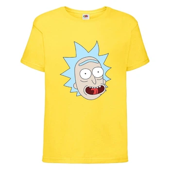 Футболка Рик и Морти (Rick and Morty) желтая 152 см