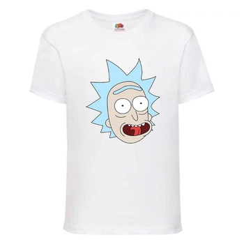 Футболка Рик и Морти (Rick and Morty) белая 164 см