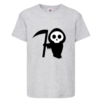 Футболка дитяча Хеллоуїн (Halloween), сіра (halloween-015-gray) 164 см