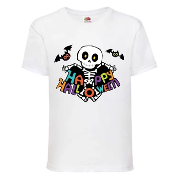 Футболка дитяча Хеллоуїн (Halloween) біла (halloween-03 white) 116 см