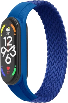 Ремінець ArmorStandart Braided Solo Loop для Xiaomi Mi Band 7/6/5/4 Size S Blue (ARM59178)
