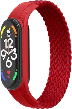 Ремінець ArmorStandart Braided Solo Loop для Xiaomi Mi Band 7/6/5/4 Size L Red (ARM58762)