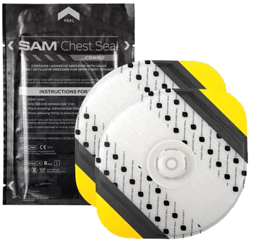 Окклюзионная наклейка Sam Medical комбинированная Sam Chest Seal Combo (CS203-EN)