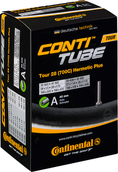 Велокамера Continental Tour Tube Hermetic Plus 28" 32-622->47-642 A40 250 г (4019238492101)