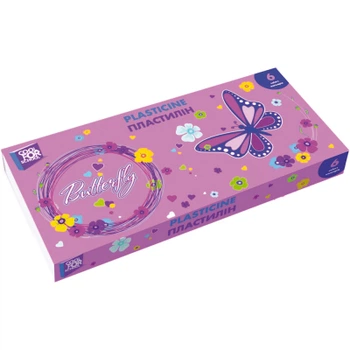 Пластилин Cool For School Butterfly 6 цветов 120 г (CF60200)
