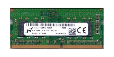 Ноутбучна оперативна пам'ять Micron DDR4 8GB 2400MHz SO-DIMM 1Rx8 PC4-2400T (MTA8ATF1G64HZ-2G3E1)