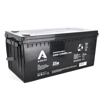 Аккумулятор ASBIST Super AGM ASAGM-122000M8 12V 200.0Ah ( 522 х 240 х 219 (224) )