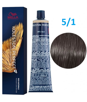 Фарба для волосся Wella Professionals Koleston Perfect ME+Rich Naturals 5/1 (hellbraun asch) 60мл