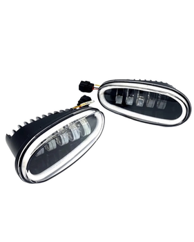 Противотуманные фары Daewoo Lanos Sens Led ПТФ 5 линз 50W с ДХО (Ledlanosgab)
