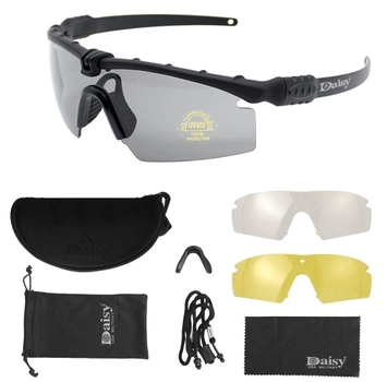 Тактичні захисні окуляри Daisy X11, чорні, з поляризацією , окуляри
