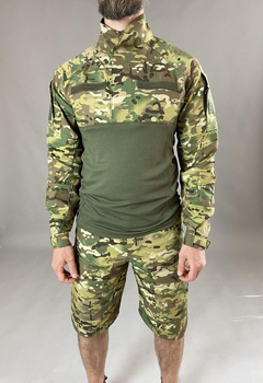 Військова тактична сорочка Убакс Tactic довгий рукав РІП-СТОП, бойова сорочка, мультикам 46