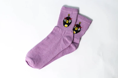 Носки Rock'n'socks Angry birds сиреневый One size (37-43)