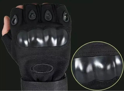 Тактичні рукавички безпалі Oakley XL чорні
